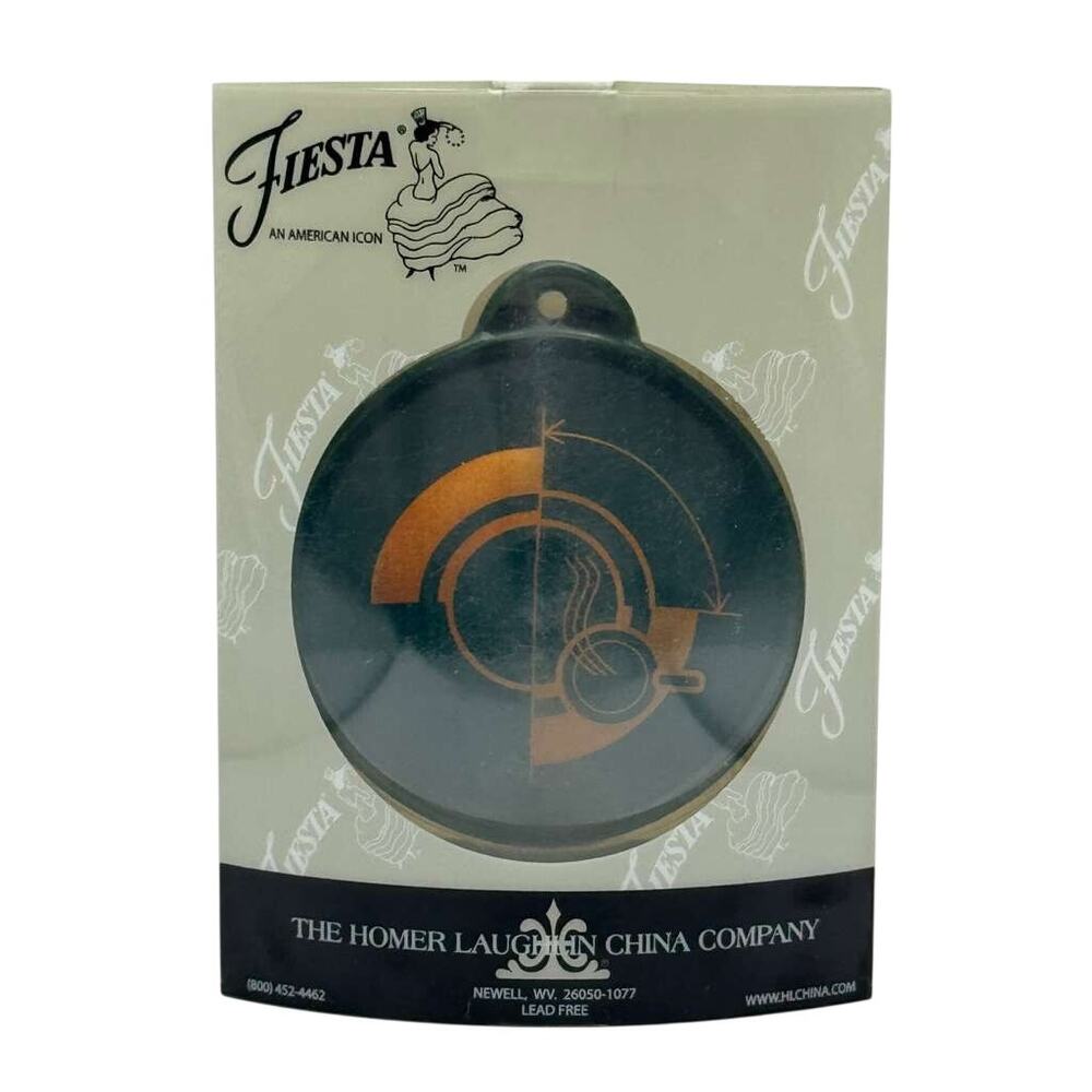 Fiesta HLCCA 2010 Member Exclusive Limited Edition Dark Green Ornament Box New